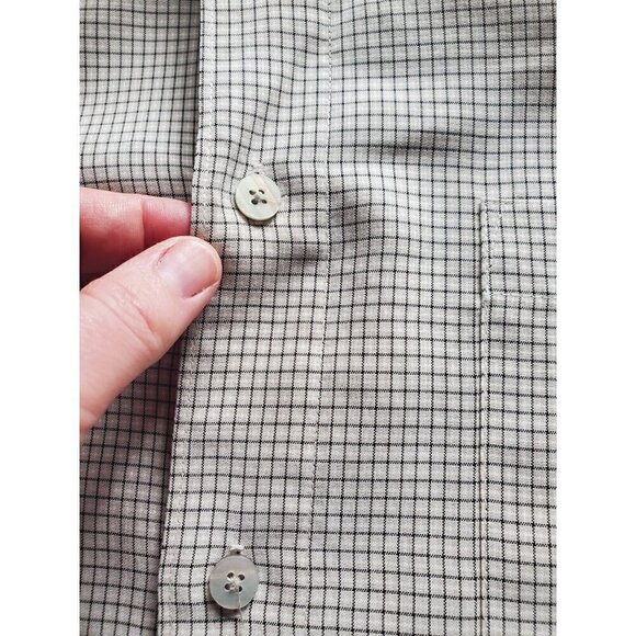 Brandini Le Collezioni button up long sleeve Mens Sz Large browns suede-like - Picture 3 of 11